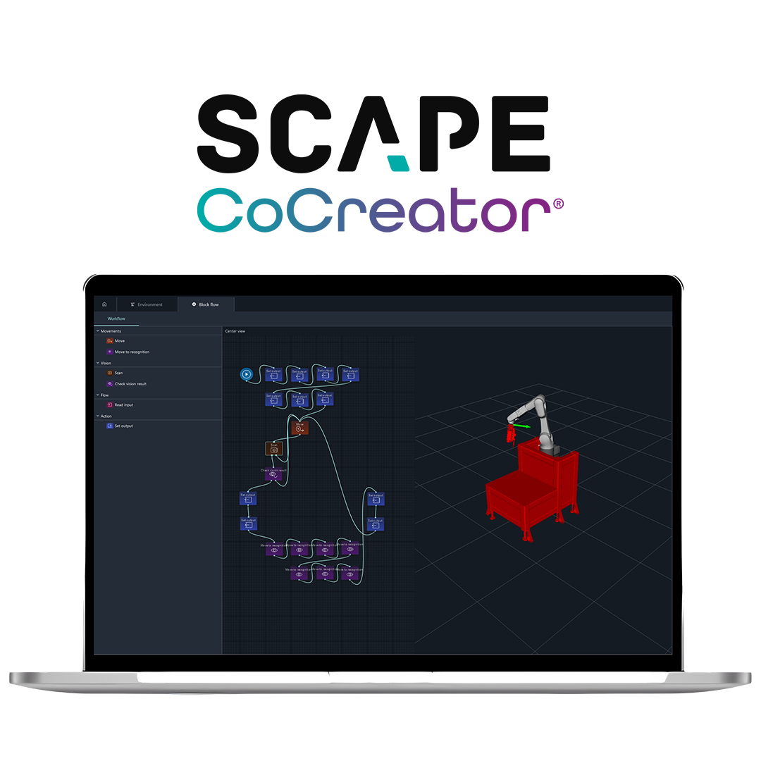 SCAPE CoCreator no-code robot programming software for automated tasks price