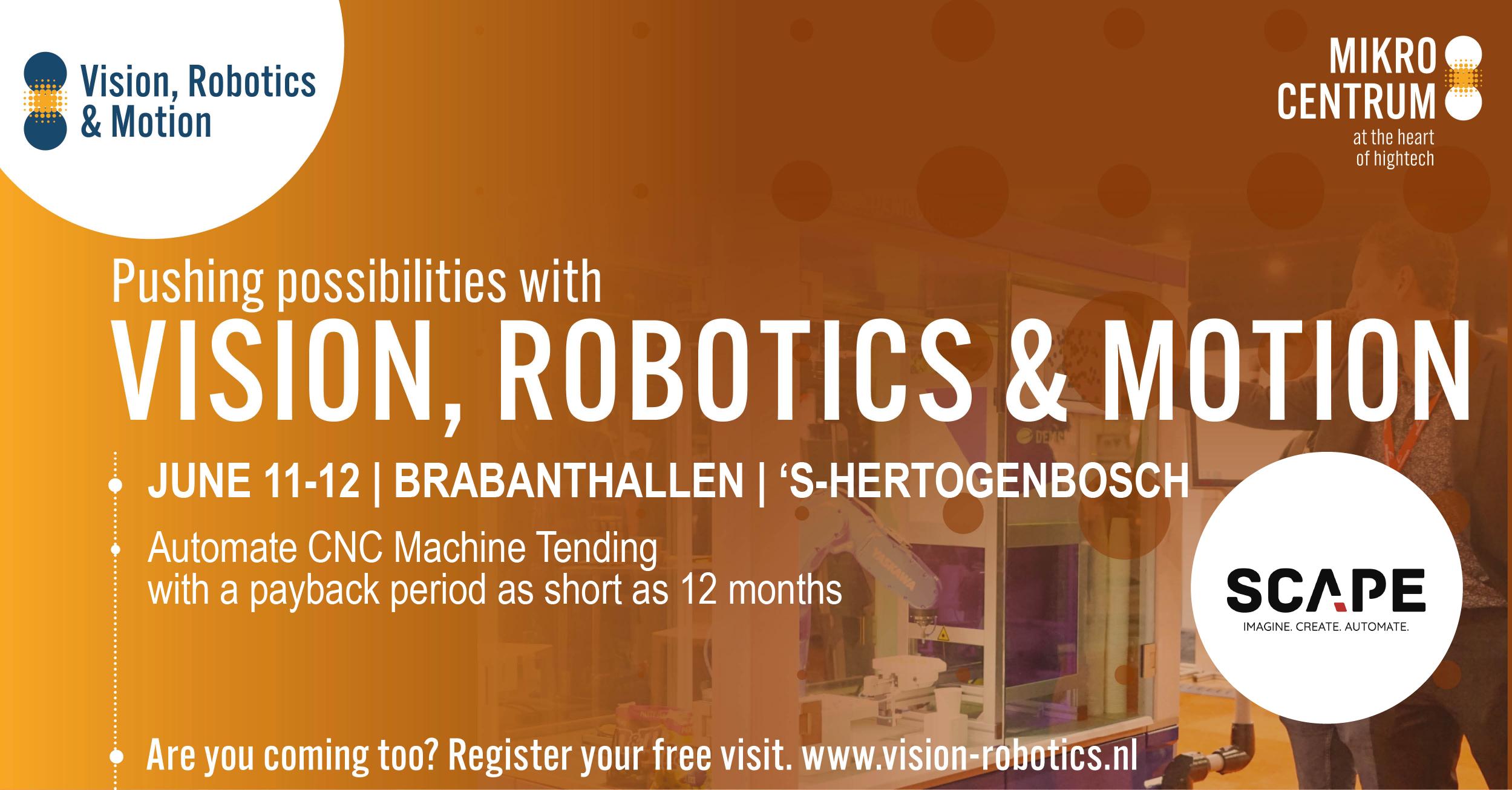 Vision, Robotics & Motion – Sichern Sie sich jetzt Ihr kostenloses Ticket